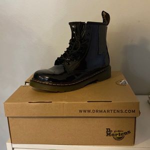Dr Martens Patent Lamper Boots Size 2